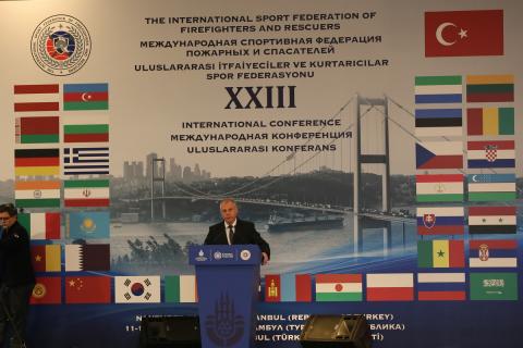 Istanbul ist Gastgeber der XXIII. Internationalen Konferenz des Internationalen Sportverbandes der Feuerwehrleute und Retter